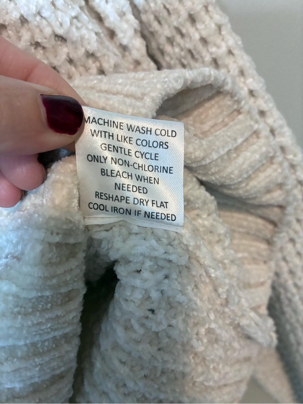 Altar’d State Cream Chenille Sweater Women’s M Soft Cozy Knit NWOT - Picture 6 of 8
